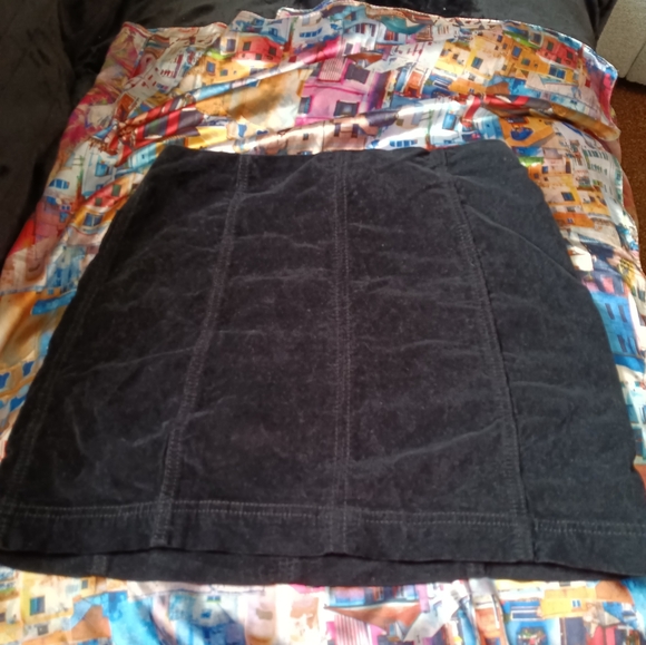 Free People Dresses & Skirts - Free People Black Corduroy Mini Skirt